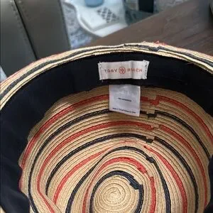 Tory Burch | Accessories | Tory Burch Striped Straw Fedora  display picture 3